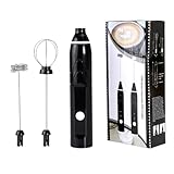 Elektrischer Milchaufschäumer - Leistungsstark Wiederaufladbar Geräuscharm,Handheld-Milchschäumer Und Schaumhersteller - Für Zuhause Küche Restaurant Getränke Ei Proteinpulver Heiße Schokolade