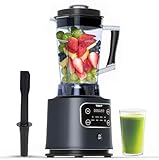 TOKIT 1400W Standmixer, Hochleistungsmixer mit 2000ML, 8 Funktionen & 9 Geschwindigkeiten, 6 Edelstahlklingen für Smoothies, Shakes, Säfte, leicht zu reinigen.