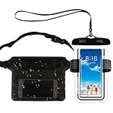 Wasserdichte Handyhülle Tasche, Wasserfester Bauchtasche Beutel Schutzhülle, Wasserdichte Handyhülle Beutel mit Band, Unterwasser Handytasche Bauchtasche, Bauchtasche Wassersport für Strand Schwimmen