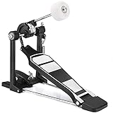 Facmogu Single Kick Bass Drum Pedal, Kick Drum Pedal mit Classic Felt Beater Stick & Key für Foot Percussion Set Instrument, Single-Chain Heavy-duty für Anfänger & Pro Drummers