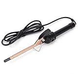 Lockenstab, dünn, kleiner Lockenstab, Keramikfass, Lockenwickler für Friseursalon zu Hause [trockenes und feuchtes Haar] 110 – 240 V (EU-Stecker)