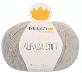 Schachenmayr Regia Premium Alpaca Soft, 100G hellgrau Handstrickgarne