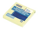 DONAU 7571001PL-11 Haftnotizen im Spender mit Z-Faltung, 76 x 76 mm, 1x100 Blatt, hellgelb