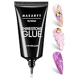 Makartt Nail Art Strass Kleber für Nägel, Super Starke Rhinestone Glue Charms Nägel Nail Charms 3D Nägel Bling Glue Gel für Nageldekoration Edelstein Nail Art Juwel Diamanten Kristall 30g