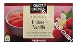 KING'S CROWN Früchtetee Himbeer-Vanille mit fruchtigem Himbeer- und feinem Vanille-Geschmack 1x60g