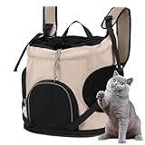 Haustiertransport Rucksack,Multifunktional Tragbar Atmungsaktiv Haustierzubehör,Hunderucksack - Für Tierarztbesuch Outdoor Spaziergänge Krallenschneiden Transport Auto Flugzeug Ausflug Einkaufen