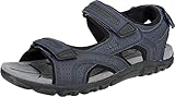 Geox Herren Uomo Strada SANDALS, Navy Dk Grey, 43 EU