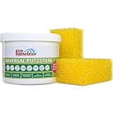 Pastaclean® Universal Putzstein 900g + 2 gratis Spezial Schwämme | Universalreiniger für den ganzen Haushalt | Mit Abperleffekt