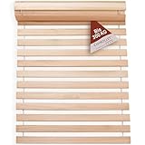 Chirollet® Premium Rollrost Passend für 90x200 cm große Betten | Ohne Montage & absolut rutschsicher | Belastbar bis 300 kg | Made in Germany | Roll-Lattenrost Vollholz | 10 Jahre Garantie