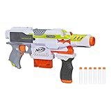 Nerf Modulus Stryfe motorisierter Blaster – Enthält Handgriff, Laufverlängerung, 6-Dart Clip-Magazin, 6 Nerf Elite Darts