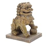 CIYODO Simulation Lion Aquarium Deko Resin Tank Ornament Zierteil für Aquarien und Terrarien Unterwasser für Süßwasser und Fische Landschaftsdekoration für Fischtanks