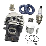 Zylinder-Kolben-Satz 46 mm passend for MS270 MS280 Dekompressionsventil Zündkerze Öldichtung Kettensägenteil