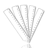 5 Stück Lineal 15cm Grundschule,Lineal Set Grundschule,Transparentes Plastiklineal,Lineale,Kunststofflineal,Lineal,Lineal 15cm Flexibel,Transparentes Messlineal für Schule, Büro, Haushalt