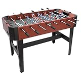 Tischfußballspiel 8 Stäbe Tischkicker 120x61x81cm Kickertisch mit Anzeigetafel Tischfußball mit Ball-Aufbewahrungsbox Anti-Rutsch-Matten
