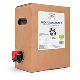 Diesdorfer Bio Aroniasaft, 3 L Bag in Box, Direktsaft aus der Aroniabeere, 100% vegan