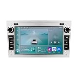 7 Zoll Android 13 Autoradio für Combo Meriva Astra H Vectra C Tigra TwinTop from 2004, 4 Core 2+64 GB Touchscreen Autoradio, Car Radio mit Carplay Android Auto, DSP, BT, WiFi, GPS, FM, SWC(Silvery)