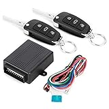 Schlüssellose Zentralverriegelung, Qiilu Universal Car Alarm System, 3 Tasten Keyless Zentralverriegelung Fernbedienung Kit (Schwarz)