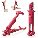 SI SEN Multifunktionale Küchenzange,2 Stück Küchen-Silikon-Anti-Verbrühungs-Anti-Rutsch-Clip,Silikon Retriever Zange Küche Für Heißluftfritteuse Für Heben Heißer Schalen Schüssel Topf