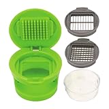 Knoblauchpresse, ABS + Edelstahl 7x6,5cm | Knoblauchwolf Zerkleinerer, Knoblauchschneider Geeignet Für Küche, Haushalt, Camping Mit Ergonomischem Griff, Leicht Zu Reinigen