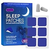 DGUSO Schlafpflaster 60 Stück Tiefschlafpflaster Für Erwachsene, Schlaftabs für Erwachsene, Verbesserte natürliche Tiefschlaf Patches zur Förderung von Qualitätsschlaf, Schlafhilfe (blau)