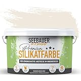 SEEBAUER diy Silikatfarbe Beige 2,5L für Innen (No. 003 Orchid Dream) Atmungsaktive Mineralfarbe für Allergiker - Abwaschbare Wandfarbe - Beigetöne hohe Deckkraft