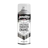 JENOLITE Heizkörperlack | Emaille-Sprühfarbe für Heizkörper | Weiß glänzend | 400ml