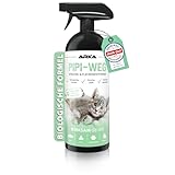 Enzymreiniger Katzenurin 750 ml – extrem stark gegen Katzenpipi, Uringeruch und Flecken – biologisch, tierfreundlich, geruchsneutralisierend – für Sofa, Teppich, Textilien, Auto, Katzenklo – Pipi-Weg