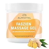 ALMIVITAL Faszien Massage Gel mit Hyaluronsäure 250 ml – von Physiotherapeuten empfohlen – für geschmeidige Faszien, Muskeln & wohltuende Massagen – zur Unterstützung der Muskelentspannung