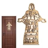 Christliche Dekoration - Krippen Tischdekoration für Tisch,Auferstehungsdekoration für Zuhause Holz Krippe Tischdekoration