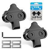 Bike Fahrrad Schuhplattenset, SPD Compatible Bike Pedal Cleats, Pedalplatten Fahrradzubehör Set für Shimano