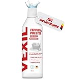 VEXIL Teppichreiniger & Polsterreiniger Konzentrat - auch für Sofa, Matratzen & Textilien geeignet - ideal für Geräte wie Waschsauger, Nasssauger sowie zur Handreinigung - 500 ml - Made in Germany