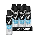 Rexona Men MotionSense Deo Spray Cobalt Dry Anti-Transpirant mit 48 Stunden Schutz gegen Körpergeruch und Achselnässe 6x 150 ml