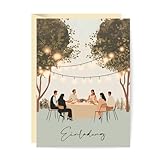 10x Einladungskarten mit Umschlägen Einladung Gartenparty Party Cocktail 10x15 cm Party Geburtstag Geburtstagsparty Event Erwachsene Kindergeburtstag Hochzeit Sommerparty