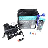 Reifenpannenset mit 12V Kompressor PKW Pannenset Reifendichtmittel Reifendicht