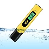 Digitaler Messgerät Tester für Wasserzähler 0,01 Hochpräziser Wasserqualitätsprüfer mit 0-14 Messbereichen, digitaler Tester für Wasser Pool Boden Aquarium