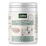 AniForte MSM Pulver für Hunde & Katzen 300 g – Hochreines Methylsulfonylmethan, Hochdosiert mit Reinheitsgrad 99,94%, organischer Schwefel für Tiere als Gelenkpulver, höchste Qualität