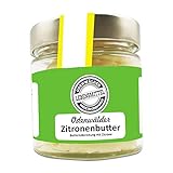 Odenwälder Lebensmittel - Premium Zitronenbutter mit echten Zitronen - hochwertige Zitronen Butter - Made in Germany - 150 g