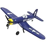 VOLANTEXRC F4U Corsair 3 Kanal Funkgesteuertes Flugzeug RTF mit 2 Batterien 3CH RC Plane RTF RC Segelflugzeugspielzeug für Anfänger, Kinder, Erwachsene