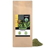 Estragon gerebelt (250g), Estragon schonend getrocknet, Estragonblätter 100% rein und naturbelassen zur Zubereitung von Gewürzmischungen