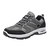 AaaozKjie Sneaker Herren Frühling Sommer Outdoor Sportschuhe Herren rutschfeste Off-Road-Kletterschuhe, Atmungsaktive Herren Laufschuhe Leichte Wanderschuhe Freizeitschuhe Herren (Z-A-Grey, 42)