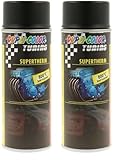 Dupli-Color 191794 Supertherm schwarz 800°C 400 ml (Packung mit 2)