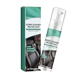 THINCAN Multifunktioneller Reiniger Für Autokarme Innenleder Und Stoffen Entfernung Flecken 100 Ml Autositzschaumreiniger Und Schützender Schnelltrocknungssitz Waschmittel