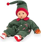 Götz 2520575 Muffin Baby Christmas Candy Puppe - 33 cm große Babypuppe mit braunen Schlafaugen, ohne Haare und Weichkörper - Weichkörperpuppe in 9-teiligen Set
