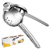 Zitronenpresse, Sopito Zitronenpresse Edelstahl Handpresse, Robustheit Zitruspresse Manuell Lemon Juicer Hand Citrus Juicer Press für Küche, Cocktails, Bars, Spülmaschinenfest