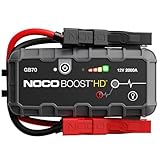 NOCO Boost GB70: 2000A UltraSafe Starthilfe Powerbank – 12V Lithium-Starthilfegerät & Starterkabel – Tragbarer Booster für Benziner bis 8,0L & Diesel bis 6,0L