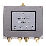 Fowecry 4-Wege-SMA-Stromverteiler, 380 MHz - 2500 MHz, SMA-Buchse, Stromteiler, Signalkabel, Splitter, weiblicher Teiler