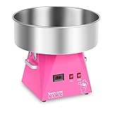 Royal Catering RCZK-1030-W-R Zuckerwattemaschine Profi Zuckerwatte Automat (1030 W, 1 Portion / 30 s, Ø 52 cm) Rosa