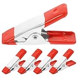 Sosoport 5 Stück Metall Federklammern Kleine Metallfederklammern für Holzbearbeitung Starke Haltekraft Kompakt und Tragbar Vielseitige Klemmen für Heimwerker und Zeltgebrauch