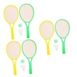 MILISTEN 3 Sätze Racketball-Ball Badmitten Spielzeug Für Draußen Beach-Tennis-schläger Tennisschläger Für Strand Kidcraft-spielset Jugendtennisschläger Badminton Kind Spielzeugball