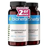 Johanniskraut Kapseln – 200 Stück mit 260 mg pflanzlicher Komplex mit Vitamin B6 von BIOHERBA PZN 17191352